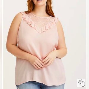 Torrid Lace and Ruffle Tank 3X